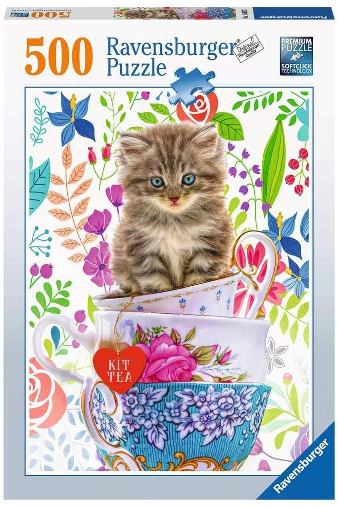 Ravensburger Kitten in a cup 500 Piece Puzzle image 0